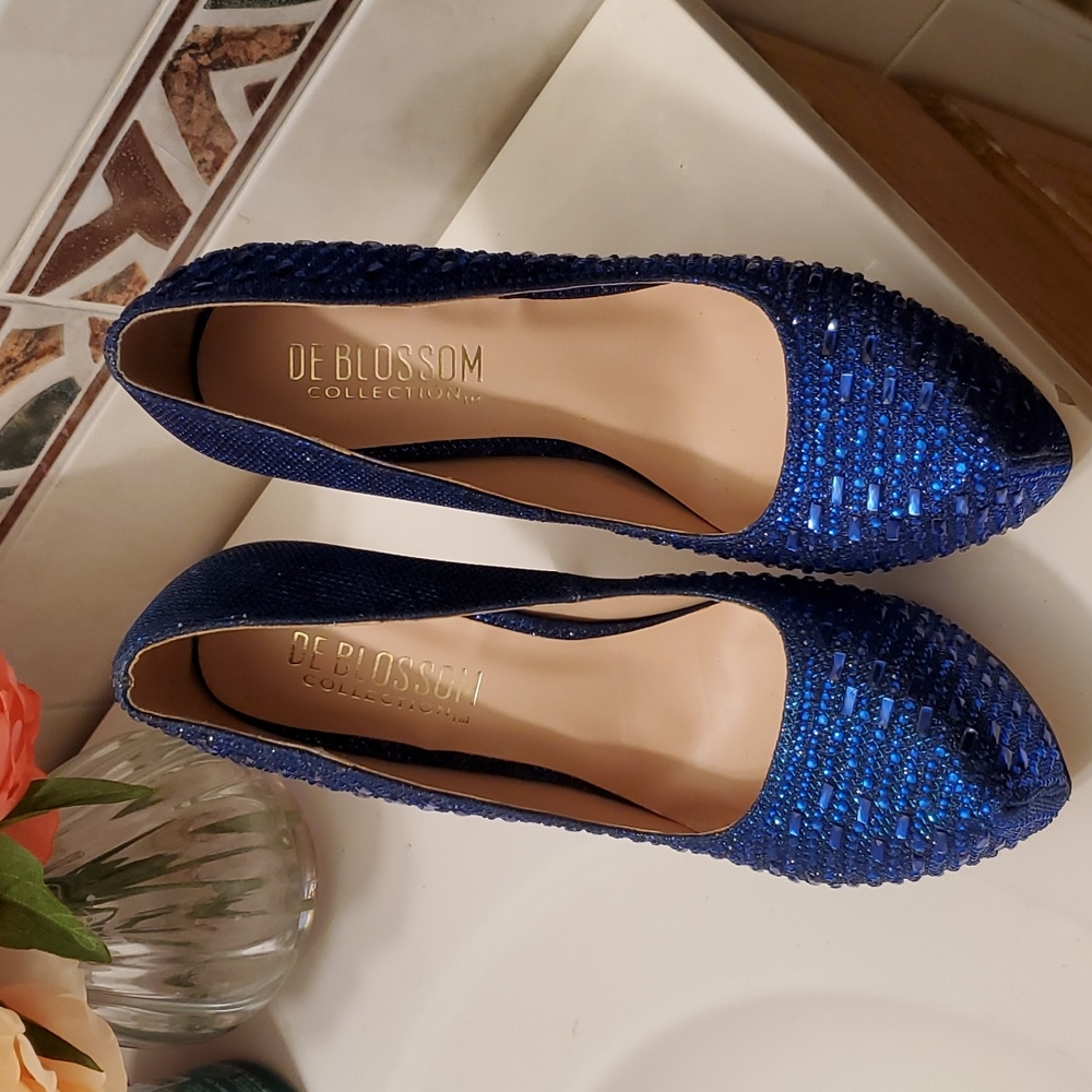 Heels  in royal  blue